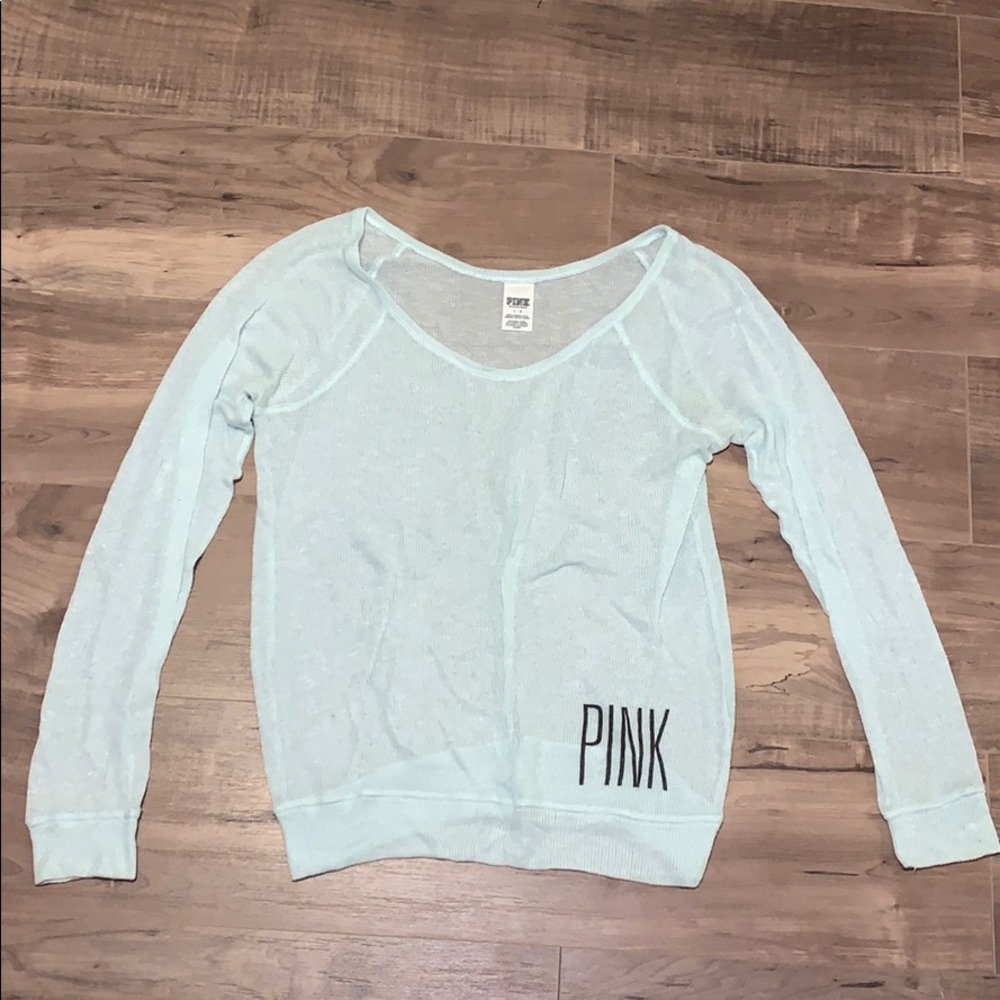 VS Pink Light Blue Long Sleeve
